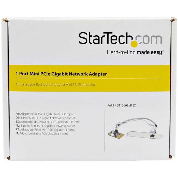 Startechcom ST1000Smpex Tarjeta de Red Gigabit Ethernet PCI Express Mini Card RJ45 para Windows, macOS, Linux 4