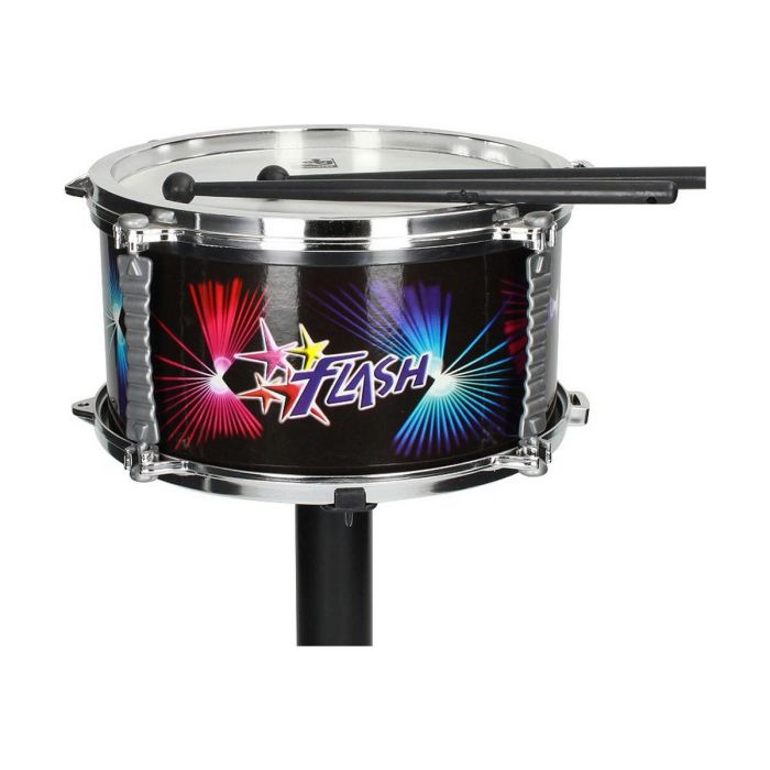 Reig Batería Infantil Completa 'Flash' de Plástico con Luces y Sonidos, Set de Percusión para Niños 4+ Años, 77x75x53 cm 3 Reig Batería Infantil Completa 'Flash' de Plástico con Luces y Sonidos, Set de Percusión para Niños 4+ Años, 77x75x53 cm 3