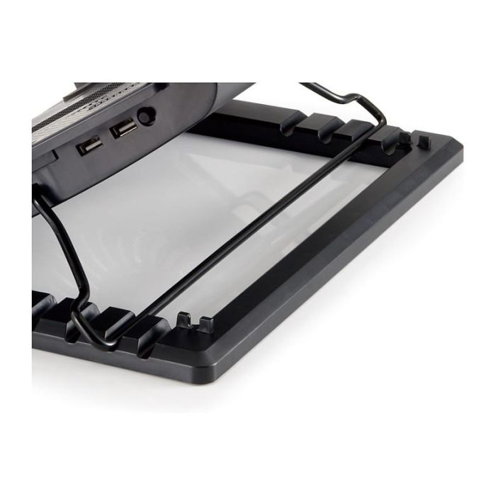 Conceptronic Base Refrigeración Portátil 17" 1 Ventilador 14cm USB 2.0 Negro ERGO 1