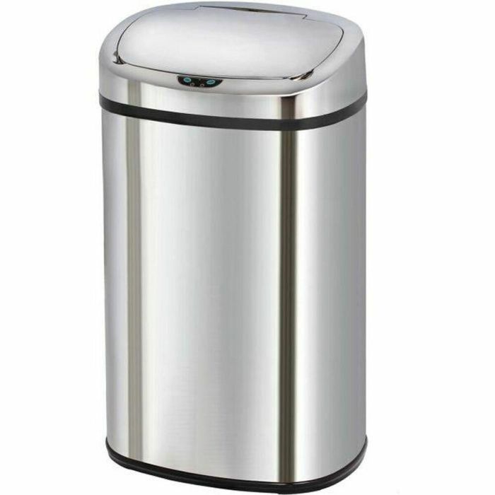 Kitchen Move Majestic Cubo de Basura Automático para Cocina 68L - Sensor Infrarrojos, Acero Inoxidable Negro Kitchen Move Majestic Cubo de Basura Automático para Cocina 68L - Sensor Infrarrojos, Acero Inoxidable Negro