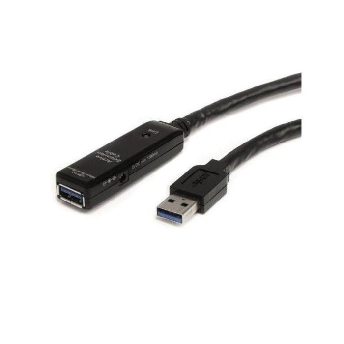 Cable USB Startech USB3AAEXT5M USB A Negro 5