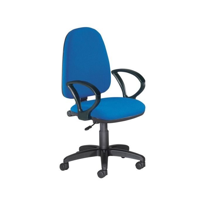 Silla Rocada Con Brazos Color Azul Diametro Base 610 mm Respaldo De 490 mm X 420 mm 1