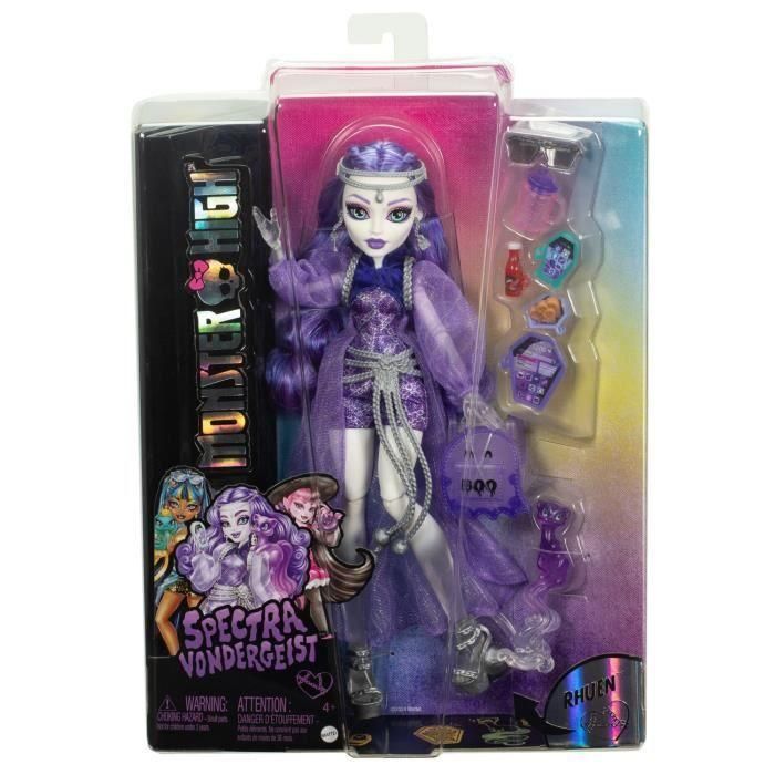 Muñeca Monster High Spectra Vondergeist, hurón Rhuen y accesorios HXH77 5 Muñeca Monster High Spectra Vondergeist, hurón Rhuen y accesorios HXH77 5