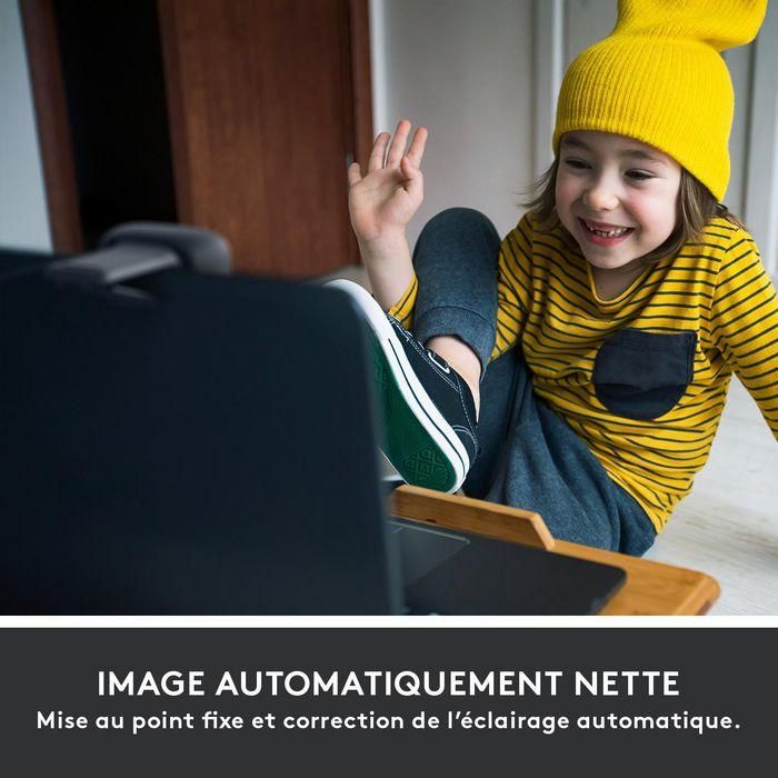 Logitech C505 Webcam HD 720p Micrófono Reducción Ruido, Corrección Luz Auto, Campo Visión 60°, Cable USB-A Largo 18