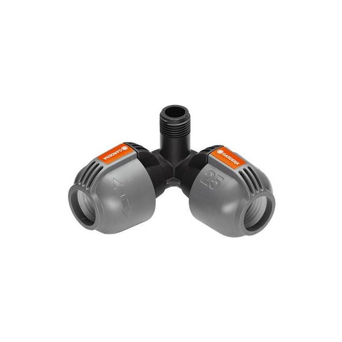 GARDENA 02782-20 Sprinklersystem Winkelstück, Conexión 25 mm x 1/2" - 2 Salidas, Para Acople de Grifo 0 GARDENA 02782-20 Sprinklersystem Winkelstück, Conexión 25 mm x 1/2" - 2 Salidas, Para Acople de Grifo 0