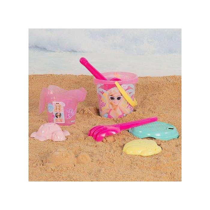 Cubo de playa barbie 18 cm con accesorios y muñeca barbie en mochila 2 Cubo de playa barbie 18 cm con accesorios y muñeca barbie en mochila 2