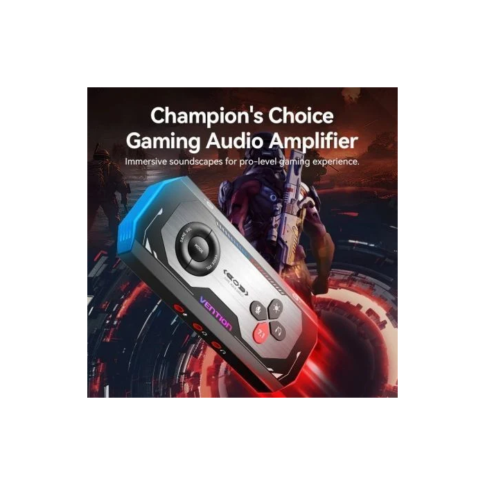Vention Tarjeta de Sonido Gaming CVAB0 con Amplificador USB Tipo-C a 3x Jack 3.5mm, Sonido 7.1 Virtual y Alta Fidelidad 192kHz/24bit 1 Vention Tarjeta de Sonido Gaming CVAB0 con Amplificador USB Tipo-C a 3x Jack 3.5mm, Sonido 7.1 Virtual y Alta Fidelidad 192kHz/24bit 1