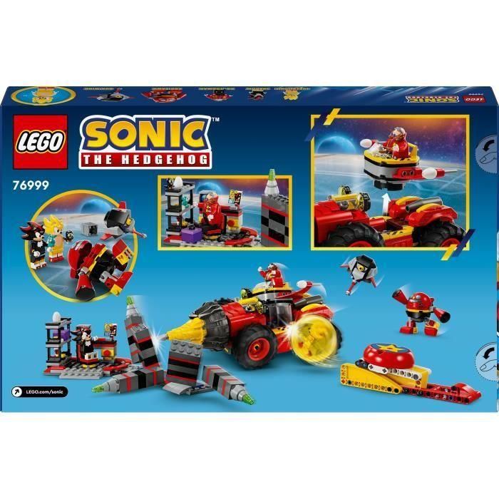 LEGO 76999 Sonic the Hedgehog Super Sonic vs. Egg Drillster, con Shadow y el Dr. Eggman 5