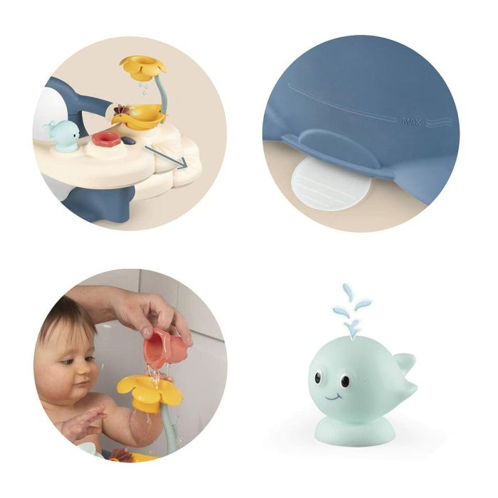 Smoby Silla de Baño Infantil con Mesa de Actividades, Plástico, a partir de 6 meses, 42x34x25cm 2 Smoby Silla de Baño Infantil con Mesa de Actividades, Plástico, a partir de 6 meses, 42x34x25cm 2