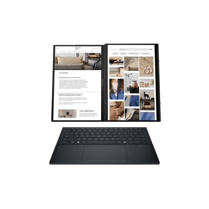 ASUS Zenbook Duo OLED UX8406CA-PZ009W - Portátil 14" WQXGA+ 120Hz, Intel Core Ultra 9, 32GB RAM, 2TB SSD, Arc 140T, Windows 11 Home, Gris Tintero - Teclado QWERTY español 8 ASUS Zenbook Duo OLED UX8406CA-PZ009W - Portátil 14" WQXGA+ 120Hz, Intel Core Ultra 9, 32GB RAM, 2TB SSD, Arc 140T, Windows 11 Home, Gris Tintero - Teclado QWERTY español 8