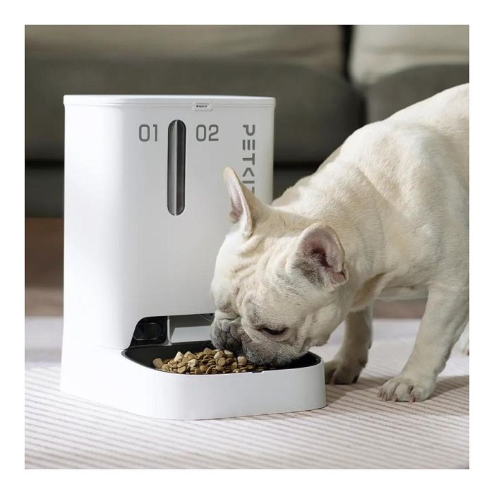 Petkit YumShare Dual-Hopper Comedero Automático para Mascotas con Cámara, Blanco, ABS, Interior, CE, Universal 6