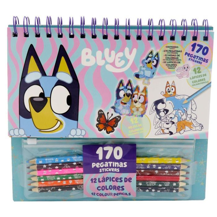 CYP BRANDS Set Coloreable con Pegatinas Bluey