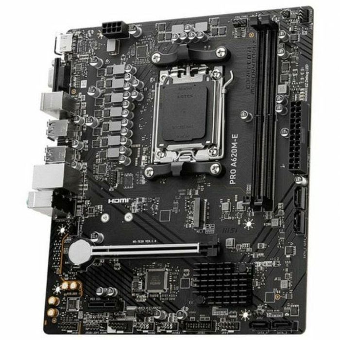 MSI Placa Base A620M-E Pro mATX AM5 8 MSI Placa Base A620M-E Pro mATX AM5 8