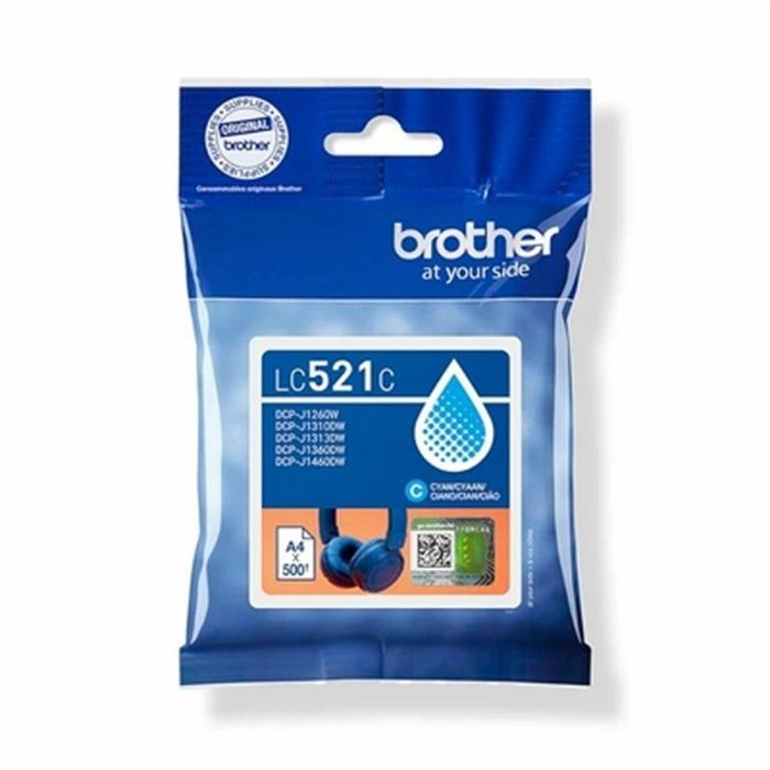 Cartucho de Tinta Original Brother LC521C Cian 11 Cartucho de Tinta Original Brother LC521C Cian 11