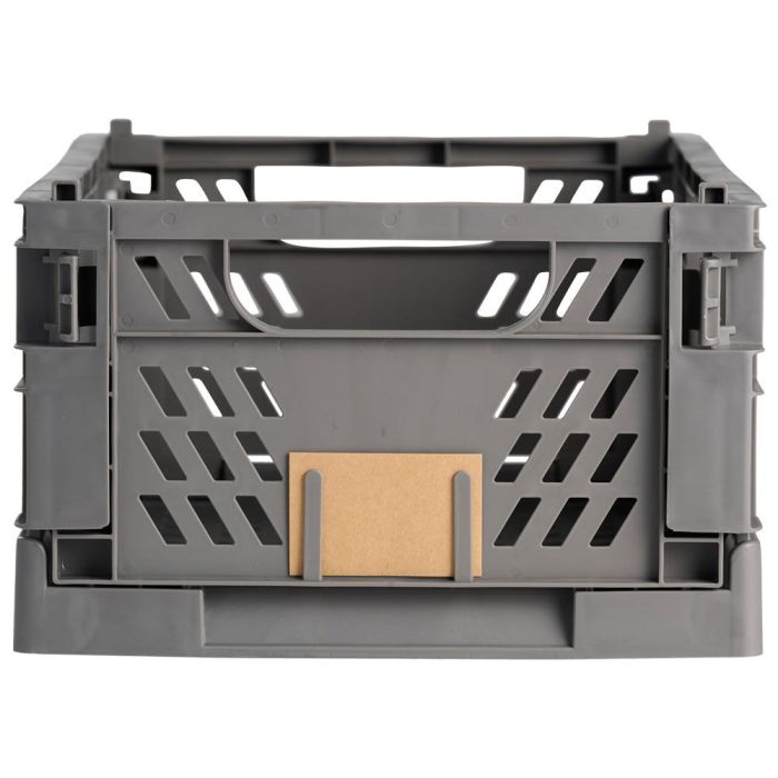 Day Caja Plegable 50X33 Dark Grey Almacenaje Apilable 27.6L Carga 45kg 2