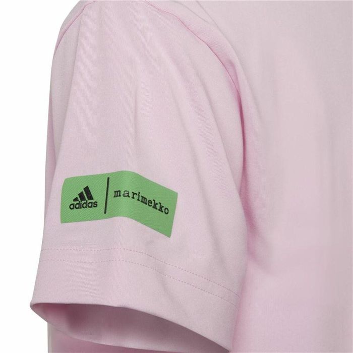 Camiseta de Manga Corta Infantil Adidas x Marimekko Rosa 2