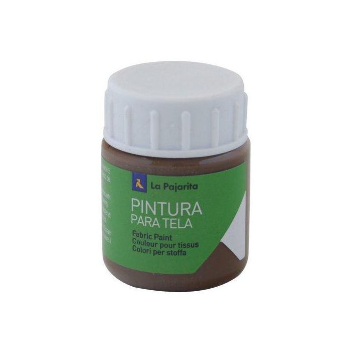 Pintura Para Tela La Pajarita 25 Ml (Bote) Gamuza T-16 (Set de 6)
