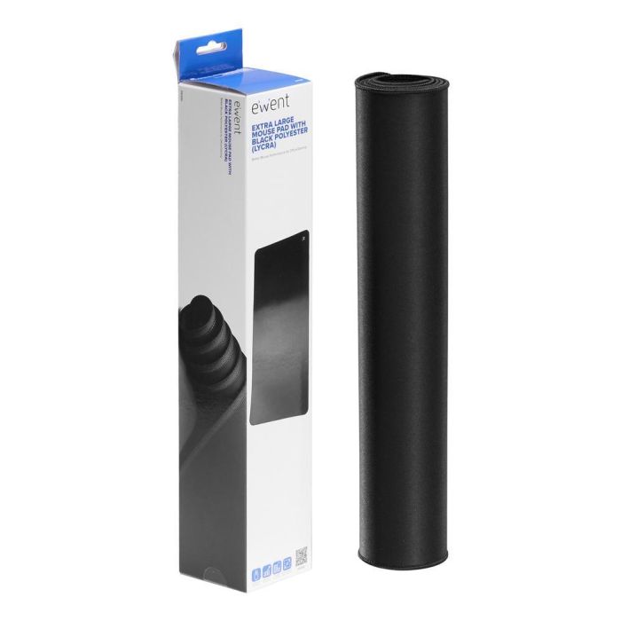 Ewent Alfombrilla Ew3182 Poliéster 900x400x3 mm para Ratón y Teclado, Oficina y Juegos 1