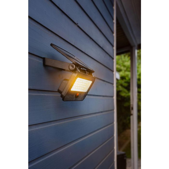 Galix G2610 Foco Solar de Pared con Sensor de Movimiento, 1200 Lúmenes, Muy Luminoso