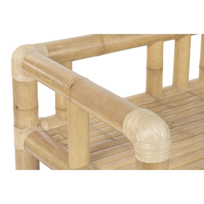 DKD Home Decor Sofá Tropical de Bambú y Ratán, Set de 4 Piezas, 135 cm Ancho x 70 cm Largo x 80 cm Alto 13