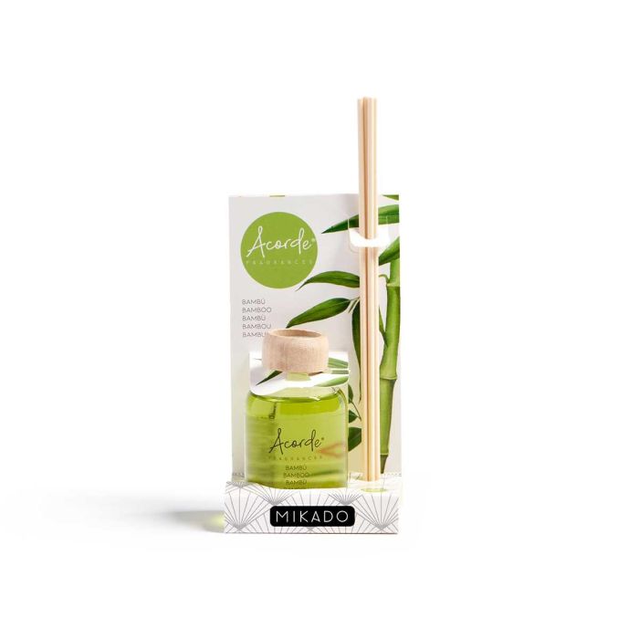 Mikado 50 ml con varilla bambú - Acorde, 7x17x5 cm, verde (12 Unidades) 3 Mikado 50 ml con varilla bambú - Acorde, 7x17x5 cm, verde (12 Unidades) 3