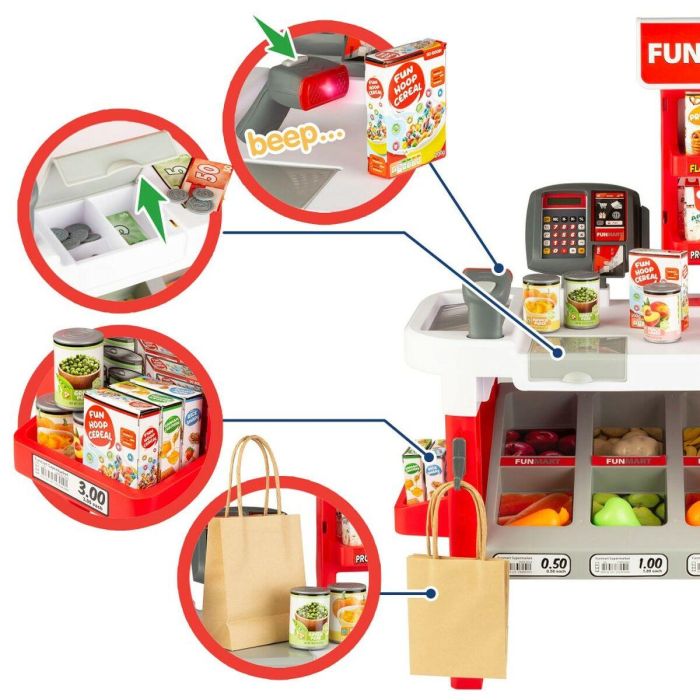 Supermercado de Juguete Funville Funmart 55,5 x 75 x 29 cm 3 Supermercado de Juguete Funville Funmart 55,5 x 75 x 29 cm 3