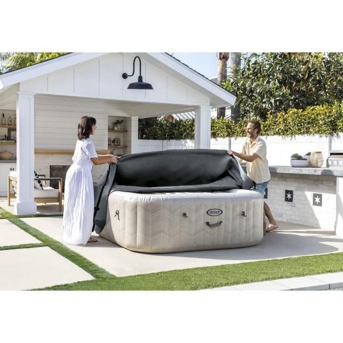 Cubierta Térmica - INTEX - PureSpa Square - 6 plazas - Evita la pérdida de calor 1 Cubierta Térmica - INTEX - PureSpa Square - 6 plazas - Evita la pérdida de calor 1