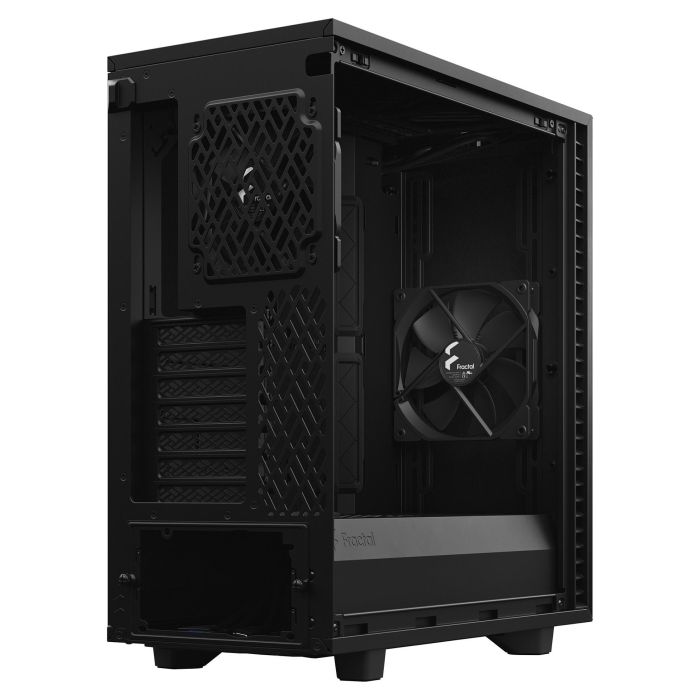 Fractal Design Define 7 Compact Black Midi Tower para PC ATX, Micro-ATX, Micro-ITX, Aluminio y Acero, Hogar/Oficina