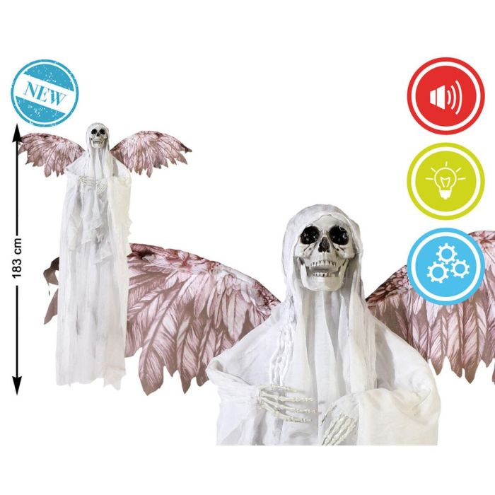 Decoración para Halloween Esqueleto 183 x 120 x 17 cm Blanco 1 Decoración para Halloween Esqueleto 183 x 120 x 17 cm Blanco 1