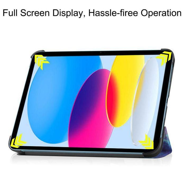 CoreParts For Apple iPad 10th Gen 10.9-inch (2022) Tri-fold Caster Hard Shell Cover with Auto Wake Function - Galaxy Style 3 CoreParts For Apple iPad 10th Gen 10.9-inch (2022) Tri-fold Caster Hard Shell Cover with Auto Wake Function - Galaxy Style 3
