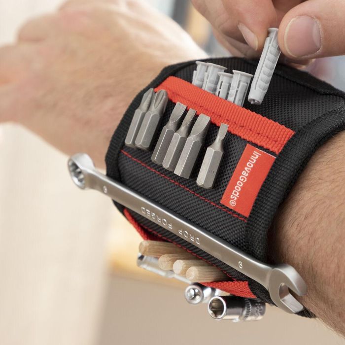 Muñequera Magnética para Bricolaje WrisTool InnovaGoods 10 Muñequera Magnética para Bricolaje WrisTool InnovaGoods 10