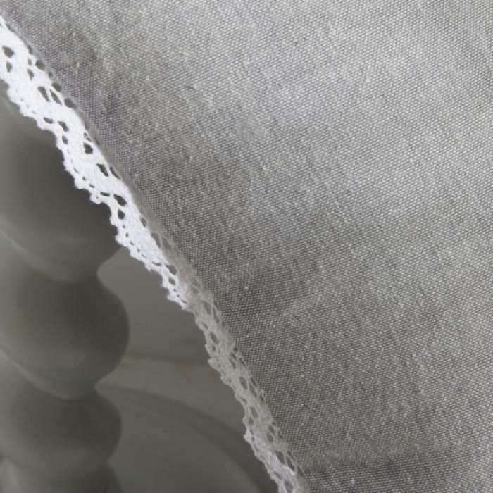 Cojín - HOY - CHARME - Chambray x Dentelle Capucine - 40 x 40 cm 1 Cojín - HOY - CHARME - Chambray x Dentelle Capucine - 40 x 40 cm 1