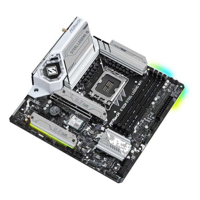 ASRock B760M Steel Legend WiFi Placa Base Micro ATX, Intel B760, Socket LGA 1700, DDR5, WiFi 6E, Bluetooth 5.3 2