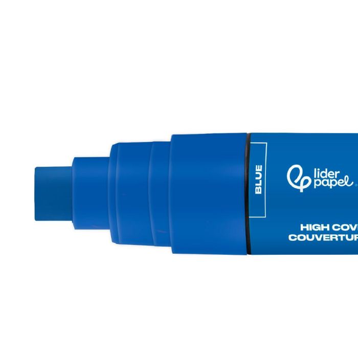 Rotulador Liderpapel Acrylic Base Agua Todo Tipo De Superficie Punta Rectangular 10 mm Azul 2 Rotulador Liderpapel Acrylic Base Agua Todo Tipo De Superficie Punta Rectangular 10 mm Azul 2