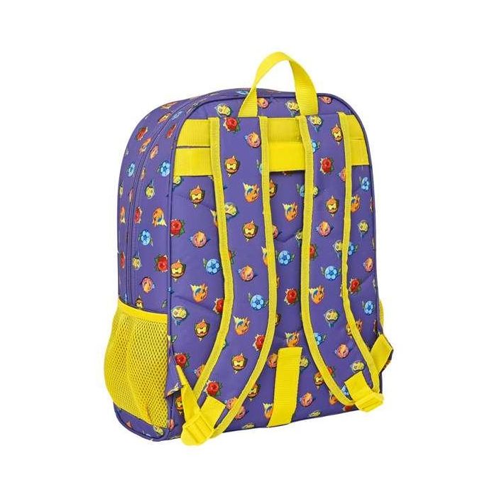 Mochila Escolar SuperThings Guardians of Kazoom Amarillo Morado 32 x 42 x 14 cm 1 Mochila Escolar SuperThings Guardians of Kazoom Amarillo Morado 32 x 42 x 14 cm 1
