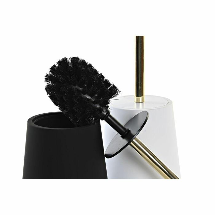 Escobillero Glam DKD Home Decor Blanco Negro 12 x 34.5 x 12 cm (2 Unidades) 2 Escobillero Glam DKD Home Decor Blanco Negro 12 x 34.5 x 12 cm (2 Unidades) 2