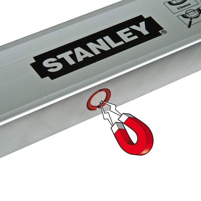 Nivel de Burbuja Stanley Classic Magnético 60 cm 1