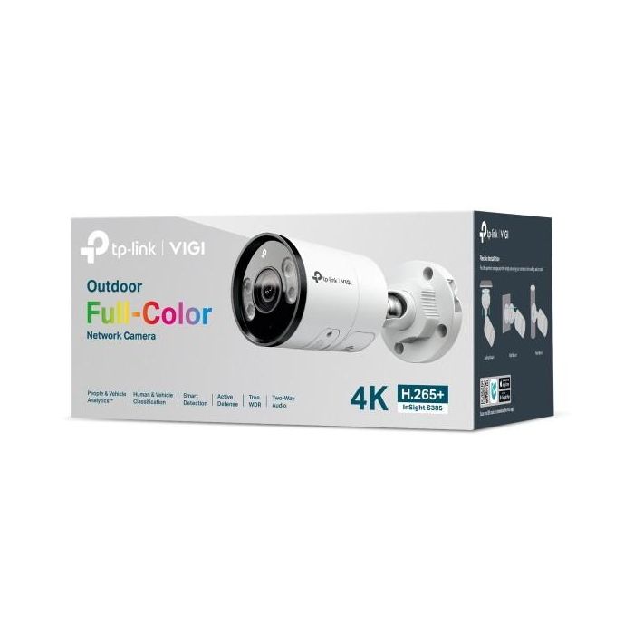 TP-Link Omada InSight S385 Cámara IP Bullet 8MP Exterior PoE 4mm Visión Nocturna IP67 WDR 107m 3