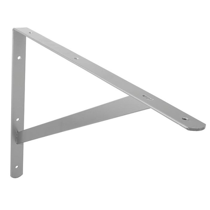 Herrajes Alk Escuadra Refuerzo Dory Acabado Gris Metal Ancho Externo 500