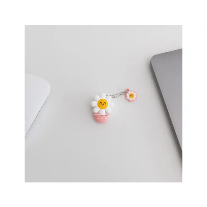 Wondee Llavero y Memoria USB 32GB Margarita con Adaptador USB C 4