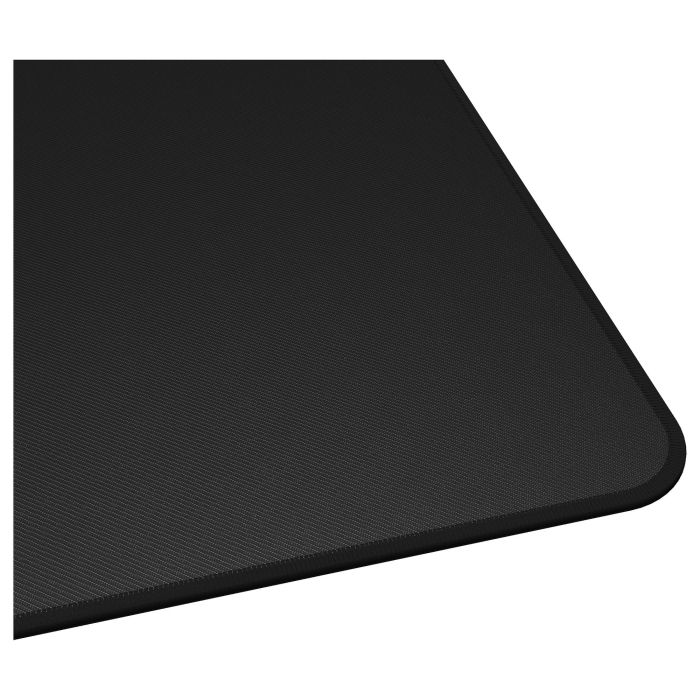 GENESIS Alfombrilla Gaming Carbon 500 M Logo Negro, Tela y Caucho, Resistente al Agua, Precisión y Suave Deslizamiento, 300x250x2.5mm
