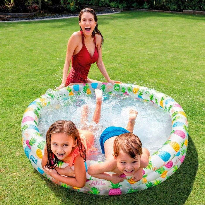 Piscina Hinchable para Niños Intex Piñas Aros 248 L 132 x 28 x 132 cm (12 Unidades) 1