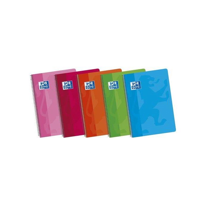 Bloc Oxford School Tapa Blanda Fº 80H Horizontal 90G Surtido (5 Col.) 5 unidades