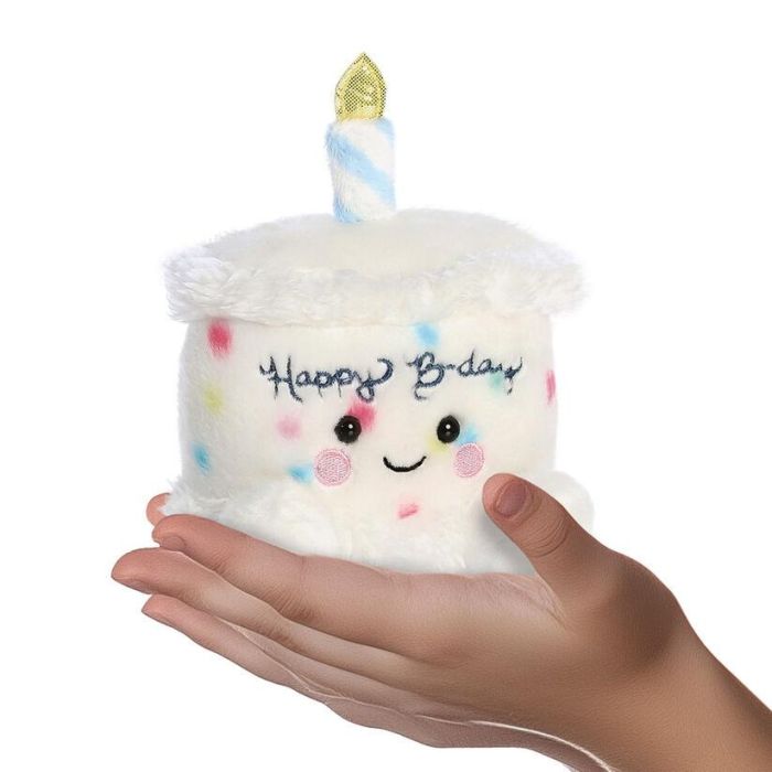 Palm Pals Peluche Tarta Cumpleaños Suave - 13cm 6 Palm Pals Peluche Tarta Cumpleaños Suave - 13cm 6