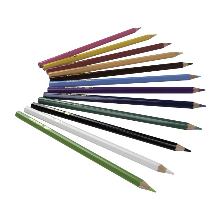 Liderpapel Lápices de Colores Acuarelables Caja de 12 Unidades Colores Surtidos 4