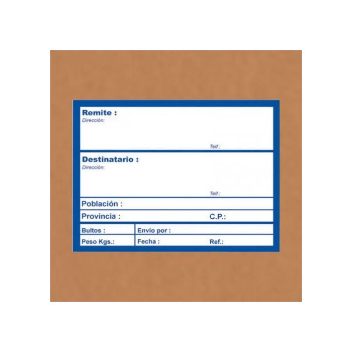 Apli Rollo 200 Etiquetas Envío 324, Blanco sobre Azul, 82x109 mm, Adhesivo Permanente 1 Apli Rollo 200 Etiquetas Envío 324, Blanco sobre Azul, 82x109 mm, Adhesivo Permanente 1
