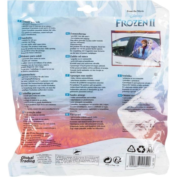 Disney Frozen Cortinas Laterales Coche Trapecio 65x38 cm 2 Piezas CZ10252 3