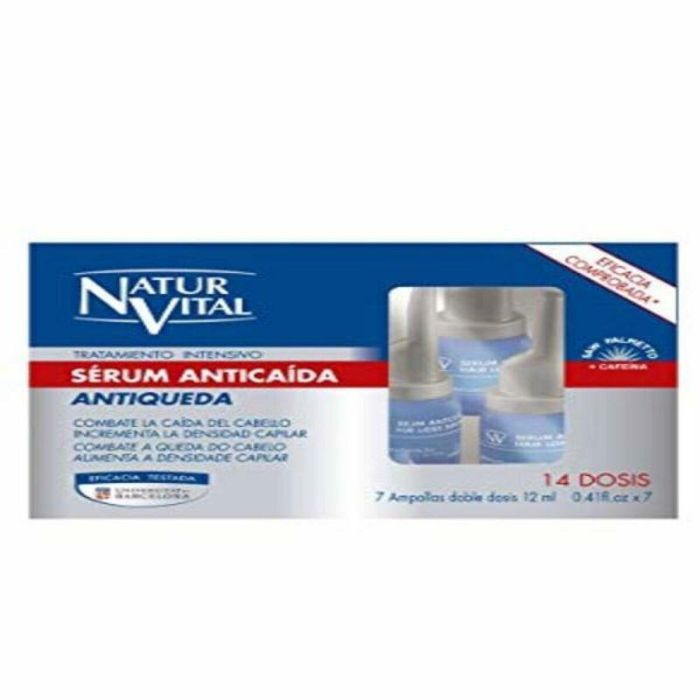 Natur Vital Serum Anticaída Tratamiento Intensivo Ampollas