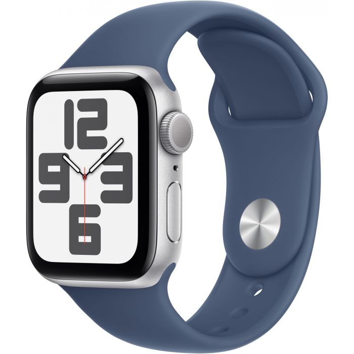Apple Watch SE GPS 40mm Silver Aluminium Case con Denim Sport Band M/L 0 Apple Watch SE GPS 40mm Silver Aluminium Case con Denim Sport Band M/L 0