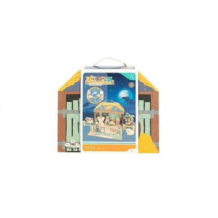 Color Baby Belén de Navidad de Madera Woomax - Set de Nacimiento 15 Piezas Infantil +3 Años Color Baby Belén de Navidad de Madera Woomax - Set de Nacimiento 15 Piezas Infantil +3 Años